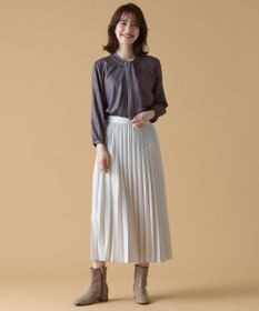 ANY 【洗濯機可能】プリントブラウス