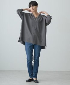 AMERICAN HOLIC バイパチＶネックロングニットプルオーバー