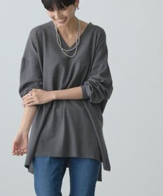 AMERICAN HOLIC バイパチＶネックロングニットプルオーバー