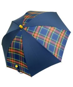 +RING レディース向け プラスリング 晴雨兼用（長ショート） NVY-CHK T1246