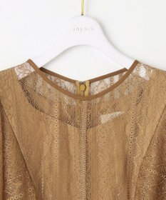 ANY SIS 【洗える】ストライプレーシー ドレス