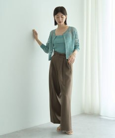 YECCA VECCA 【2点SET】インナーセットレース柄カーディガン