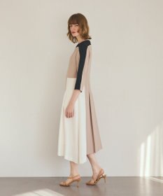 GRACE CONTINENTAL カラーブロックドレス