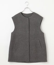 #Newans バックペプラムダブルフェイスジレ