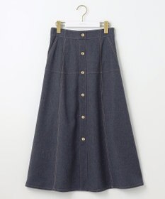 ANY SIS L 【洗える】マリンディテールシャンブレー スカート