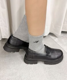 WEGO アルファベット刺繍ソックス