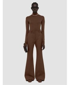 JOSEPH ギャバジンストレッチ　フィットフレアートラウザーズ