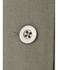 Green Parks 綿麻混ノーカラーブルゾン