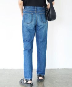 caqu FS linen tapered straight リネンテーパードストレートデニム