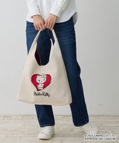 ROOTOTE 8489【A4サイズ収納】IP.ラウンド.ニット.ハローキティ-A