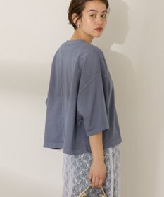 AMERICAN HOLIC ピグメント加工ミニ裏毛半袖プルオーバー