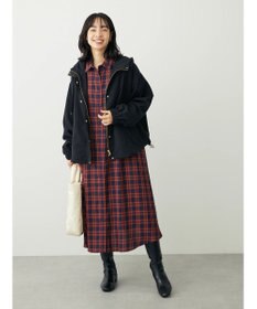 Green Parks ビエラチェックシャツワンピース