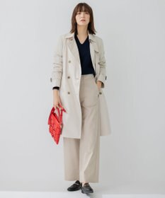 23区 S 【洗える】コンパクトコットンポリエステル Vネック ニット