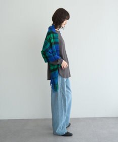 YECCA VECCA リブMIXジョーゼットブラウス