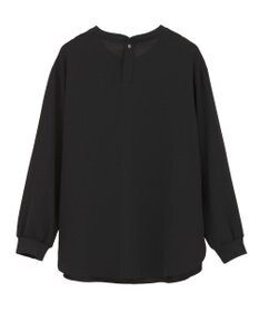 YECCA VECCA リブMIXジョーゼットブラウス