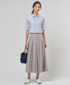 J.PRESS LADIES S エアリースパンボイル プリーツ スカート