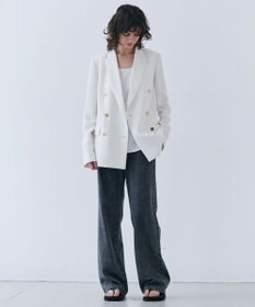 BEIGE， 【洗える・SPRiNG 3月号掲載】FICUS / デニムワイドストレートパンツ