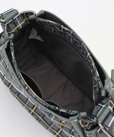 Y'SACCS ドローイングチェックショルダーバッグ