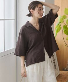 WEGO 【ANGIE VINTAGE】接触冷感開襟シャツ