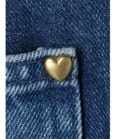 earth music&ecology Ｌｅｅ×ｅ．ｍ．ａ．ｅ　切替デニムフレアパンツ