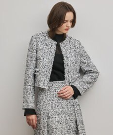 GRACE CONTINENTAL ミックスツイードジャケット