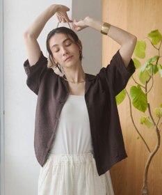 WEGO 【ANGIE VINTAGE】接触冷感開襟シャツ