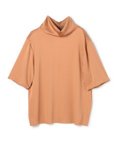 BEIGE， 【洗える・Precious 11月号掲載】LLOYD / ハンマーサテンロールカラー半袖ブラウス