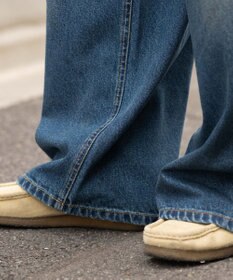 WEGO 【SMLサイズ展開】エクストラバギーデニムパンツ