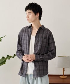 WEGO クリンクルチェックシャツ（LS）