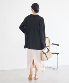 earth music&ecology テーラーカラーニットカーディガン