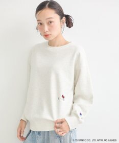 earth music&ecology チャンピオン　ハローキティ×ｅｍａｅ裏毛プルオーハ