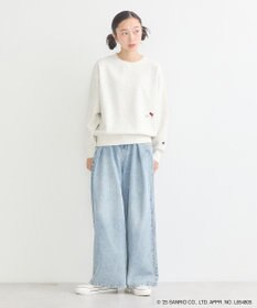 earth music&ecology チャンピオン　ハローキティ×ｅｍａｅ裏毛プルオーハ