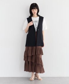 YECCA VECCA ドライタッチウエストベルトジレ