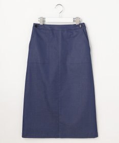 J.PRESS LADIES L 【WEB限定カラーあり】TCシャンブレーサテンST ナロー スカート