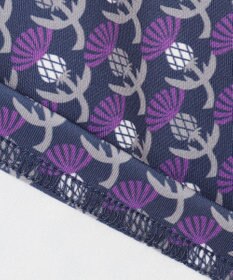 23区GOLF 【MEN】【吸水速乾/UVカット】アザミ小紋柄半袖ポロシャツ