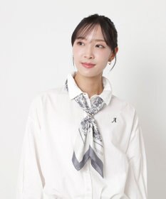 MOONBAT MACKINTOSH PHILOSOPHY(マッキントッシュ フィロソフィー）シルクスカーフ ボタニカル 68×68㎝ 日本製