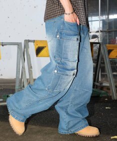 WEGO マルチポケットデニムパンツ