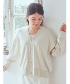 earth music&ecology ＶネックＺＩＰカーディガン