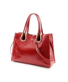 MioFIRANO ホースシューエナメルハンドバッグ 2WAY　FIRANO フィラノ