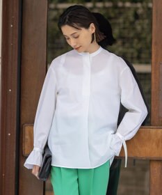 ICB 【洗える】エコナイロンストレッチ プルオーバーブラウス