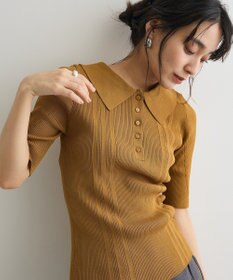 CRAFT STANDARD BOUTIQUE 半袖２ｗａｙリブポロニット