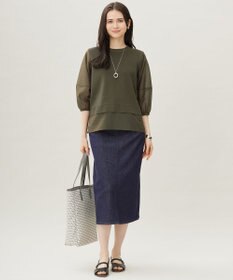 自由区 ハイツイストコットンアセテートプルオーバー ニット