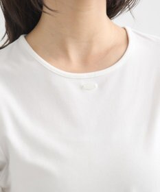 earth music&ecology ロゴプレート付きパフスリーブプルオーバー