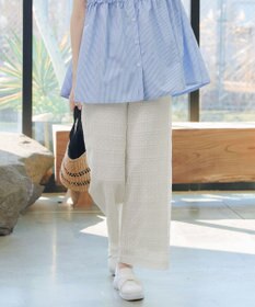 Tiaclasse 総レースワイドパンツ