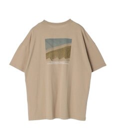 Green Parks バックフォトプリント半袖チュニック