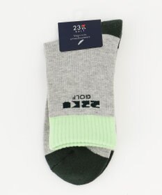 23区GOLF 【MEN】カラーブロック ハーフソックス