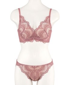 San-ai Resort（三愛水着楽園） 【新色アッシュローズ・アッシュグレー追加】 カシュクール脇高ブラジャー＆ショーツ