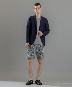 JOSEPH HOMME 新柄【洗える/ストレッチ/シワになりにくい】クールドッツストレッチ メキシカントプリント ショートパンツ/ BERMUDA