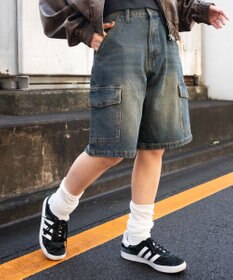 WEGO ヴィンテージウォッシュカーゴハーフパンツ