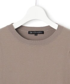 23区 ヴィスコースストレッチ パフスリーブ 半袖 ニット